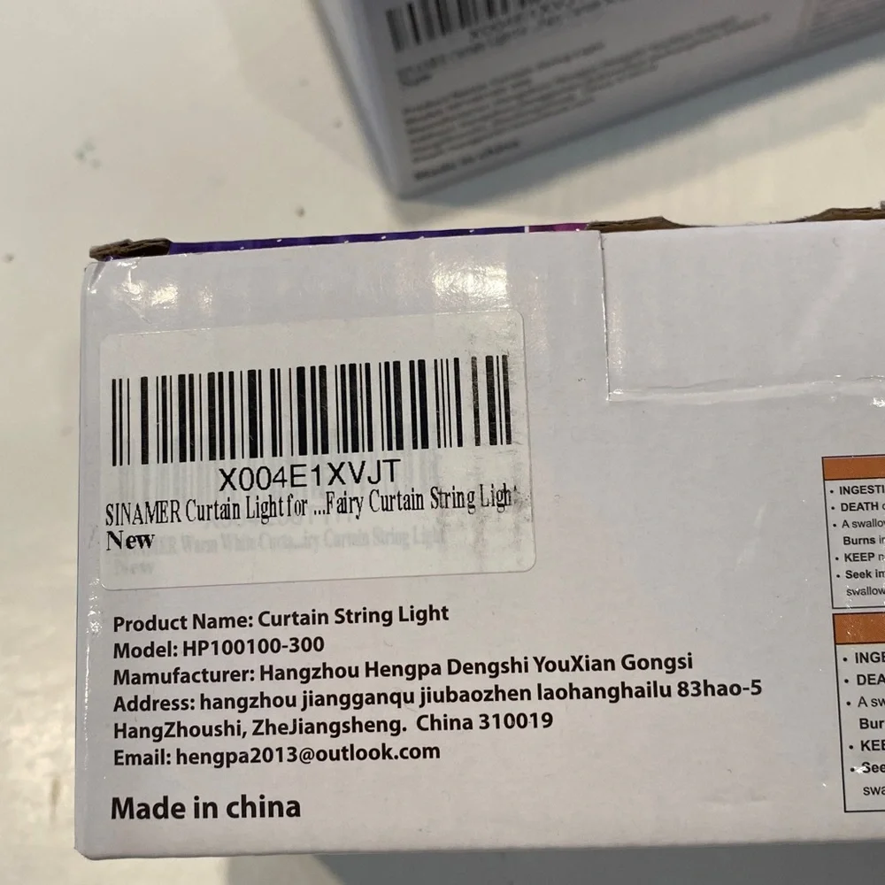 NIB One Sinamer Curtain Strong Lights